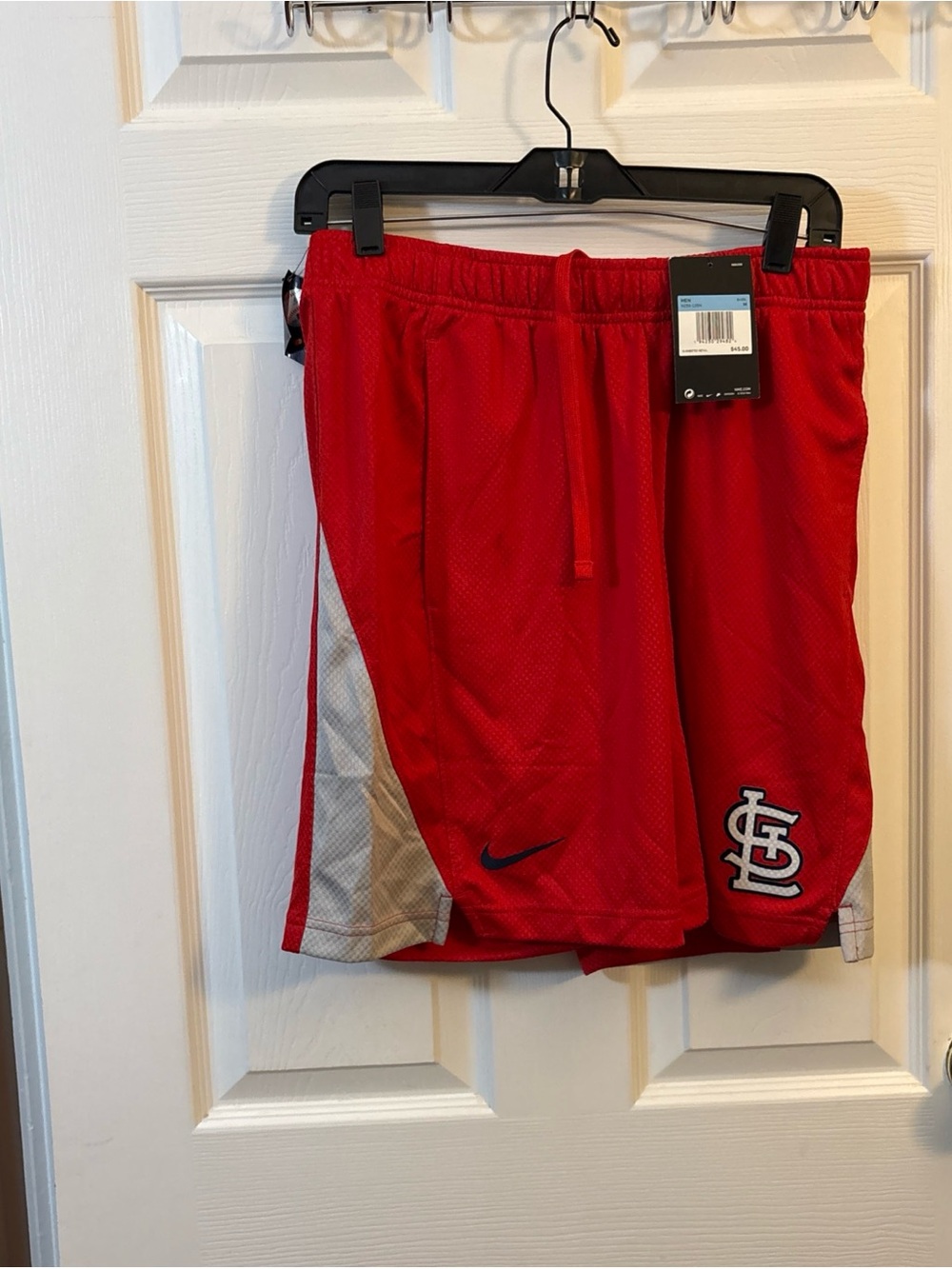 Nike Red St. Louis Cardinals Athletic Shorts with White Accents
